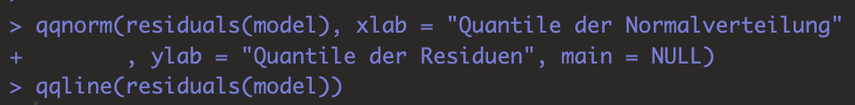 Regressionsanalyse in R